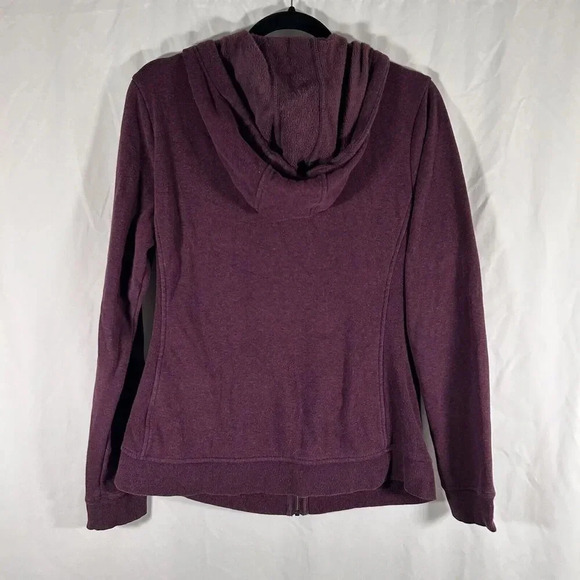 UGG Hoodie Women's Medium Burgundy Full Zip Drawstring Pockets Cotton Blend - Picture 7 of 9